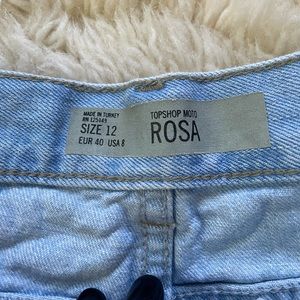 top shop rosa shorts